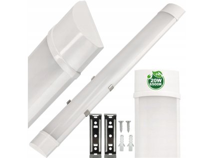 LED dílenské svítidlo 60cm - 230V - 20W - IP20 - studená bílá