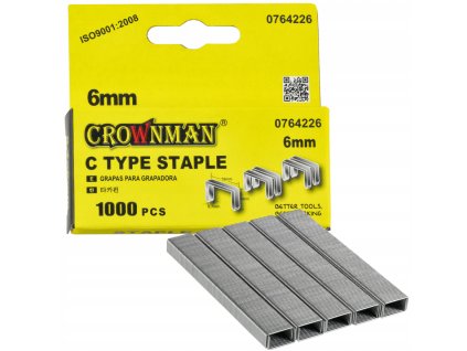 Sponky pro ruční sešívačky 1000KS TYP C 07x6mm