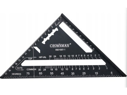 Univerzální truhlářský čtverec 180mm černý