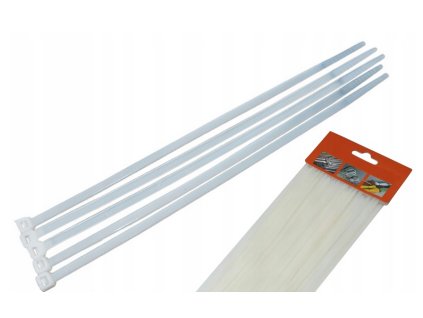 49918 nylonova stahovaci paska 7 6x400mm bila 100ks