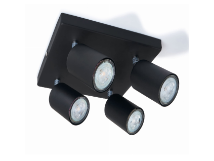 23058 bodove svitidlo led viki 4x gu10 cerna
