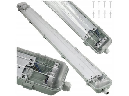 52822 hermeticke led svitidlo 2x120cm s drazem ip65
