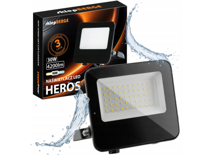 52690 led reflektor heros 30w ip65 neutralni bila
