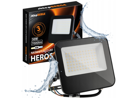 52693 led reflektor heros 50w ip65 neutralni bila