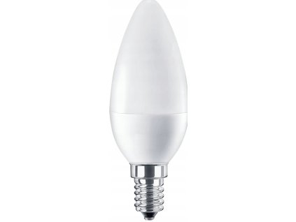53314 led zarovka e14 8w 700lm 4000k c37 neutralni bila
