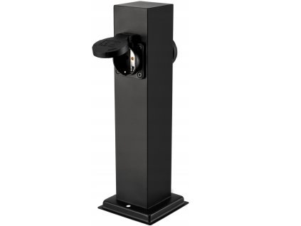 53017 venkovni stojici zahradni lampa 30 cm se dvema hermetickymi zasuvkami 16a