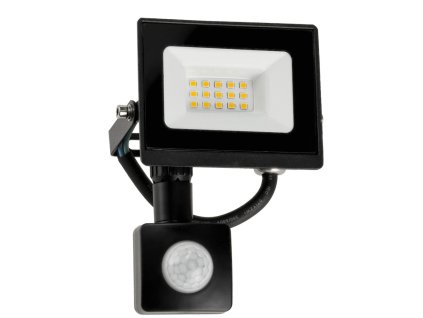 53008 led svetlomet ip65 10w 900lm s pohybovym a soumrakovym senzorem neutralni bila