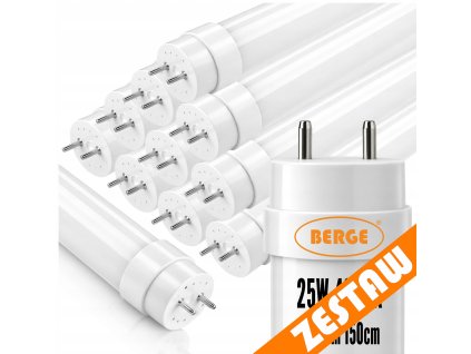10x LED trubice 150cm T8 25W 3375lm 4000K - neutrální bílá