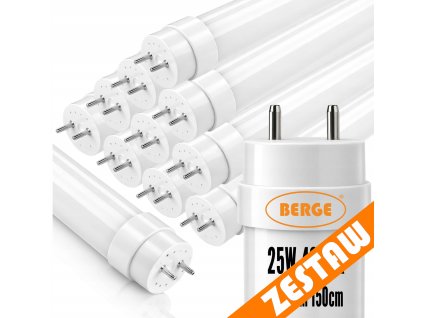 10x LED trubice 150cm 25W 2500lm 4000K - neutrální bílá