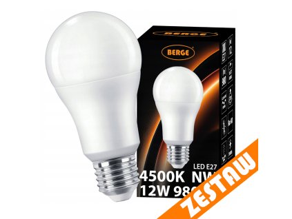 SADA 6x LED žárovka E27 12W 960lm - neutrální bílá
