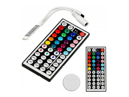Ovladač pro RGB LED pásky IR44 6A Infračervené dálkové ovládání 12-24V