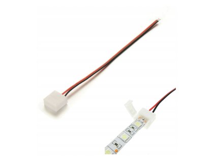 Konektor pro VODĚODOLNÉ LED pásky, klip, kabel 10mm
