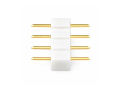 Vidlicový konektor pro RGB LED pásky, 4pinový, bílý