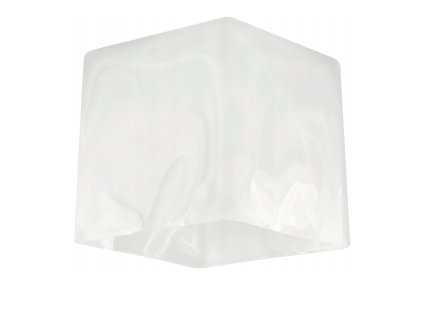 Skleněné stínidlo pro stropní lampu, stolní lampu, lustr, krychli, mléčně bílé