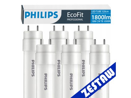 SADA 6x Philips LED trubic 120cm 17,5W 1800lm 6500K 30000h EcoFit