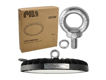 Průmyslová LED lampa UFO pro vysoké haly 200W 20000lm 4000K IP65 PILA skladem