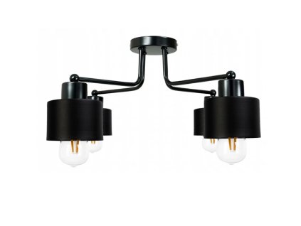 Závěsná lampa DRON 4xE27 ČERNÝ HRNÍK