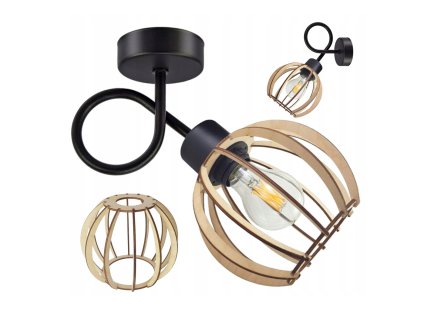 MALÁ STROPNÍ ZÁVĚSNÁ LAMPA LOFT S OBALEM DO KOULE