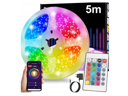 RGB LED pásek s WiFi Bluetooth dálkovým ovládáním TUYA 5m 23W