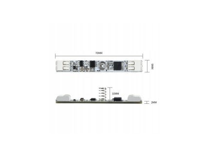 Stmívač/dotykový spínač pro LED pásky/LED profily 72W