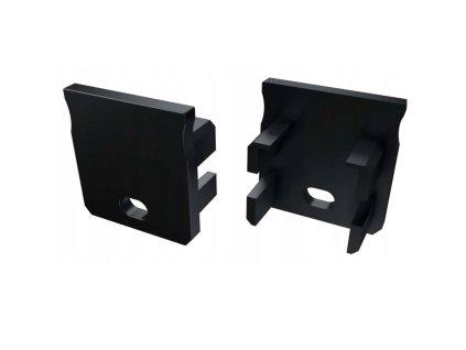 Černá koncovka Y pro hliníkový profil s otvorem typu Y, 1 kus