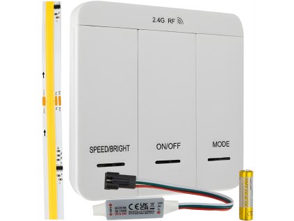 Stmívač pro LED pásky, digitální dálkové ovládání 12V/24V