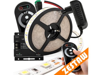 Sada LED pásků 12V 5m 24W - zdroj + ovladač
