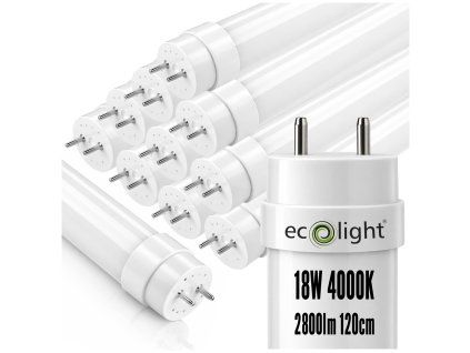 SADA 10x LED trubice 120cm 18W 2880lm 4000K