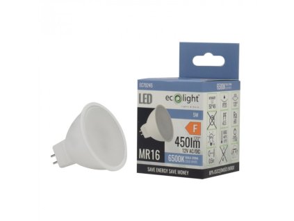 LED žárovka 12V MR16 5W - studená bílá