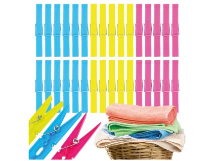 Kolíčky na prádlo, mix 32 ks