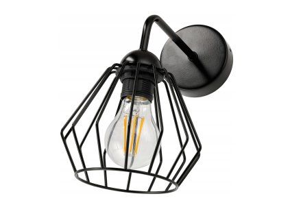 Nástěnná lampa 1x E27 LOFT edison drátěná koule