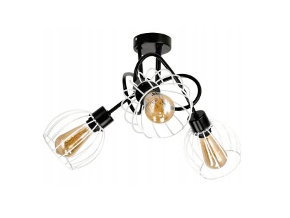 LED stropní svítidlo LOFT light - 3xe27 - druce ball white