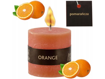 Vonná svíčka s vůní pomeranče