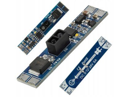 Bezkontaktní stmívač pro LED profil 8a 12/24v