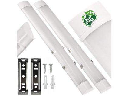 2x LED slim svítidlo 20W 60cm 6500K