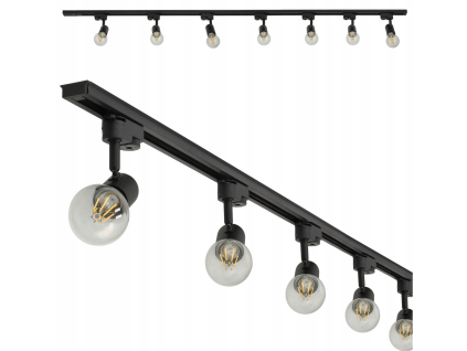 LED lišta 2m + 7x E27 bodové světlo - Sada