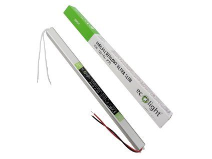 Napájecí transformátor pro LED pásky COB SMD nábytek 5A 60W 12V úzký