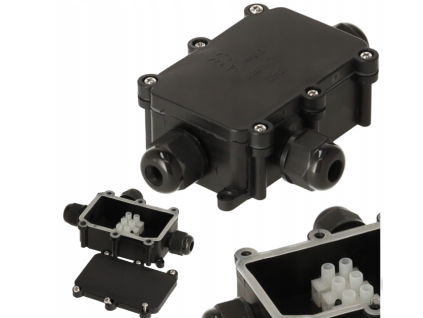 34086 hermeticky box s vyvodkami 3x ip68