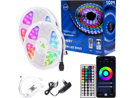 LED pásek 10m RGB Bluetooth + dálkové ovládání