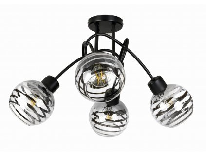 36813 stropni svitidlo led loft 4xe27 glass ball