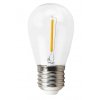 38176 led zarovka filament e27 1w tepla bila