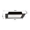 40734 ctvercovy led panel zapusteny cerny 12w pc neutralni bila