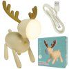 Dětská LED noční lampa DEER béžová