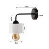 40908 1 nastenna lampa 1x e27 hrnek bila