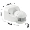Pohybový senzor IP44 220-240V AC 300W - bílý