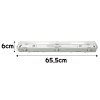 Svítidlo pro LED trubice T8 - TRU031 - 2x60cm - IP65