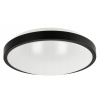 Kulaté černé přisazené stropní svítidlo n/t 2x E27 + 2x LED žárovka
