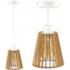 51814 drevena zavesna stropni lampa bila