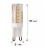 52138 1 led zarovka g9 3w 350lm tepla barva
