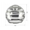 52186 3 sklenena led zavesna lampa beam 2xe27 kulate horizontalni pruhy